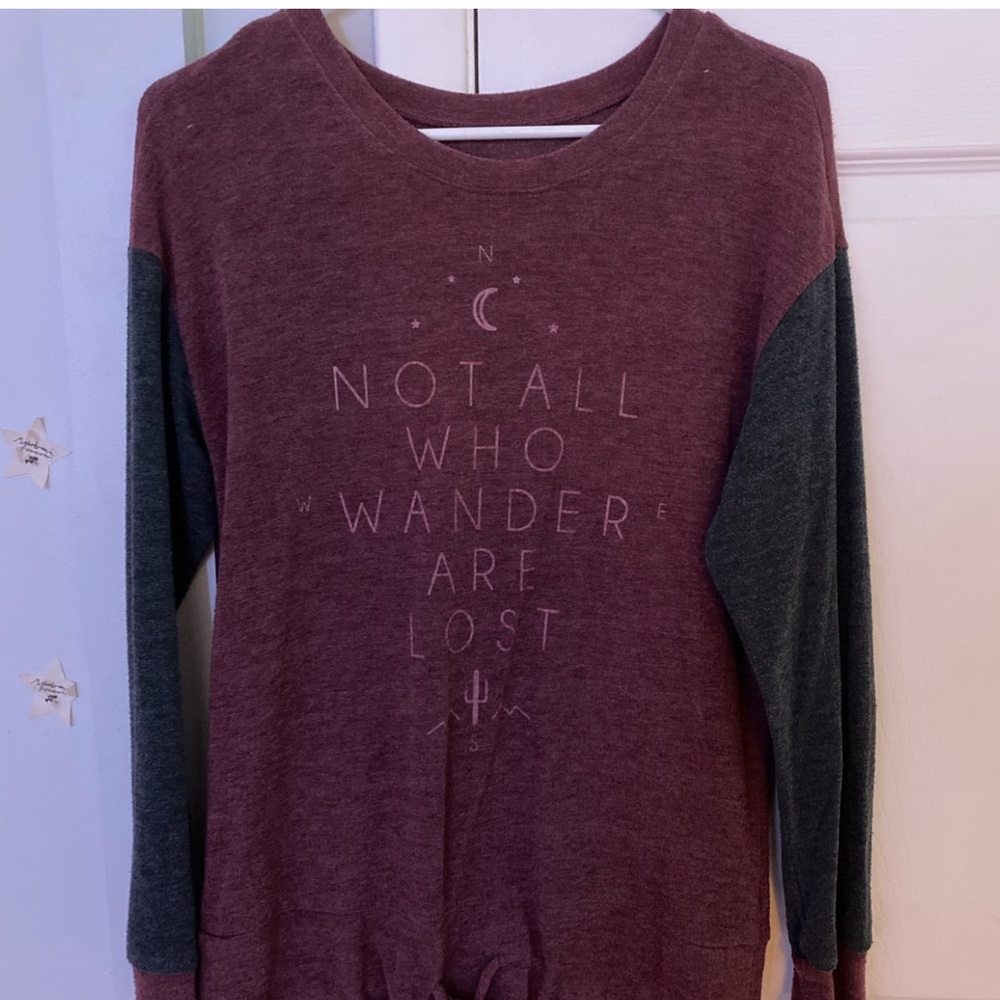 “not all who wander are lost” sweater